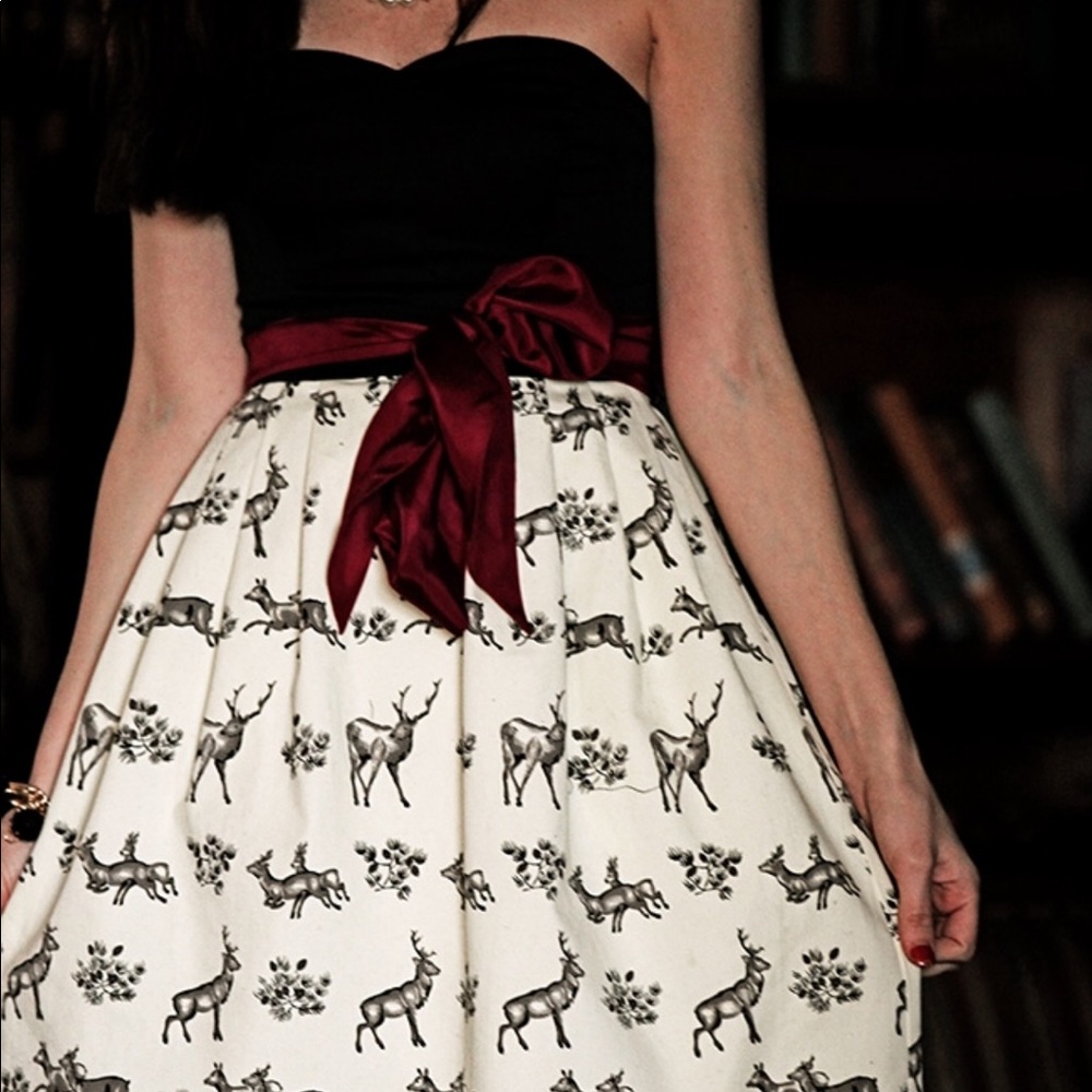 Rare reindeer Anthropologie dress